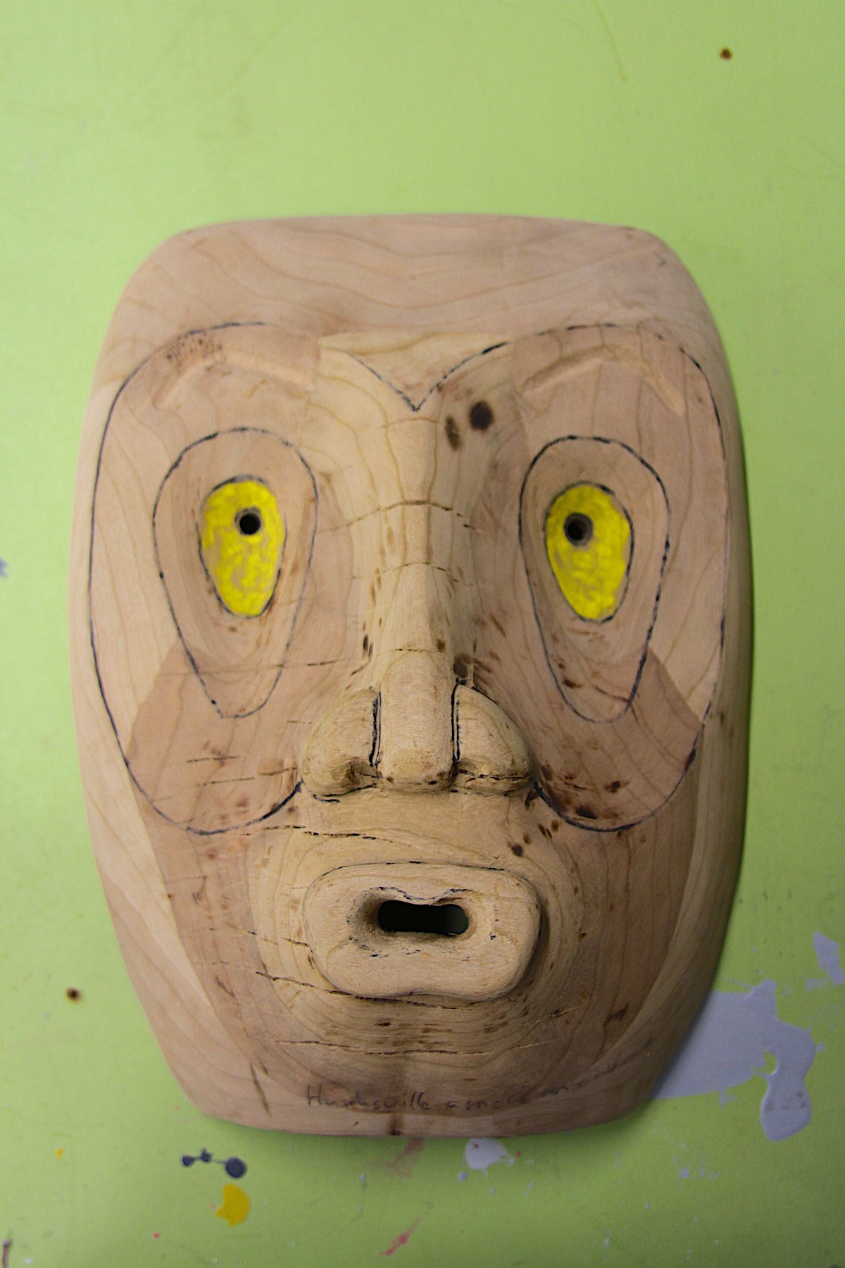 wooden mask